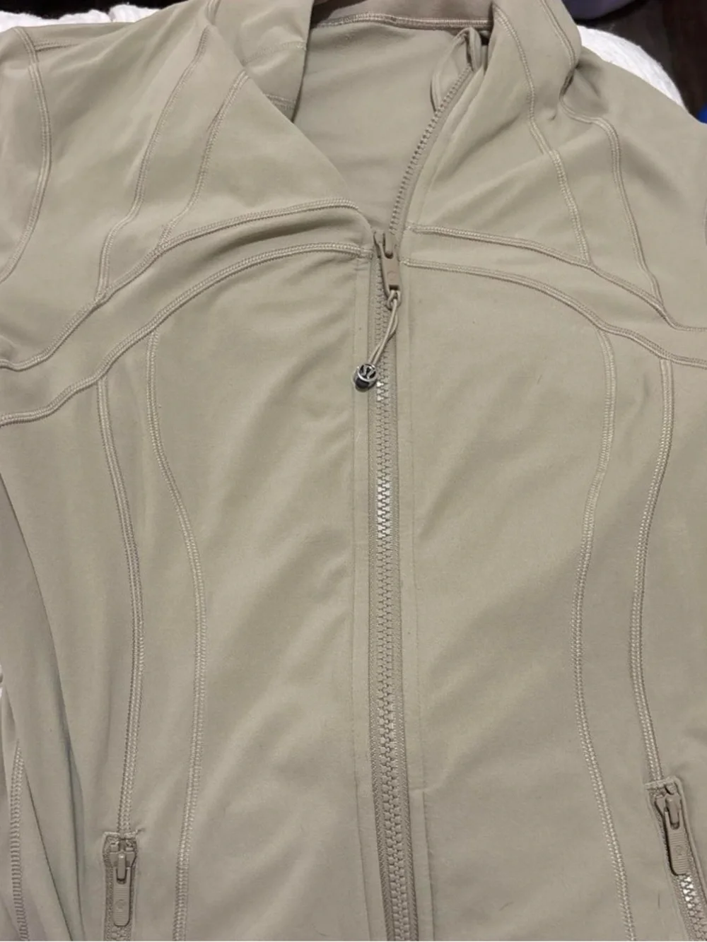 lululemon athletica Taupe Full-Zip Utility Jacket